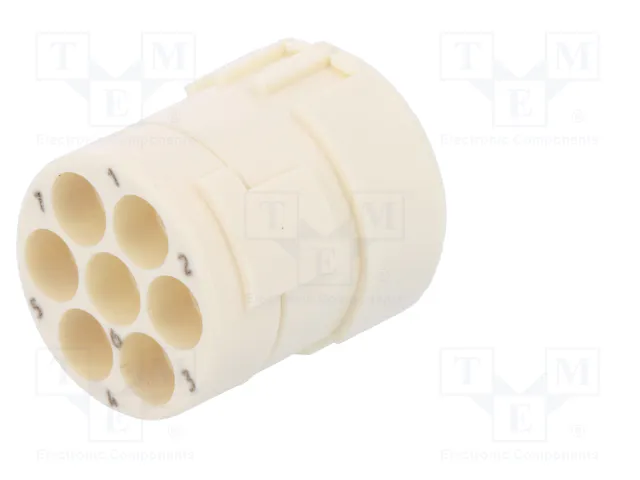 HARTING Conector M23 hembra de 6 pines con plantilla de contacto