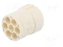HARTING Conector M23 hembra de 6 pines con plantilla de contacto