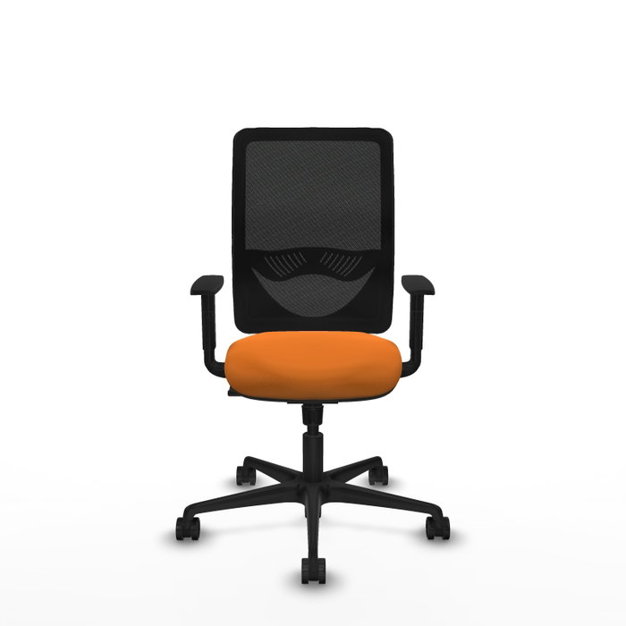 PIQUERAS Y CRESPO Silla de oficina Zulema Naranja y Negro