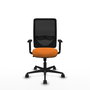 PIQUERAS Y CRESPO Silla de oficina Zulema Naranja y Negro