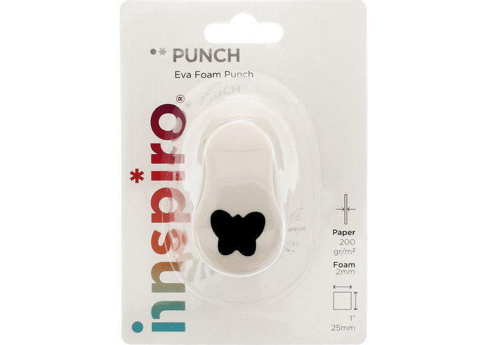 Innspiro Troqueladora de figuras Eva Foam Punch mariposa 25mm Innspiro Troqueladora de figuras Eva Foam Punch mariposa 25mm