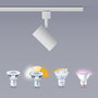 Philips Sistema de Riel Easylink con 3 Proyectores Zilo 5W, Blanco, 1 Metro, Casquillo GU10, Fuente de Alimentación Incluida