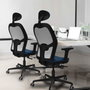 PIQUERAS Y CRESPO Silla de oficina Jorquera Pistacho y Negro
