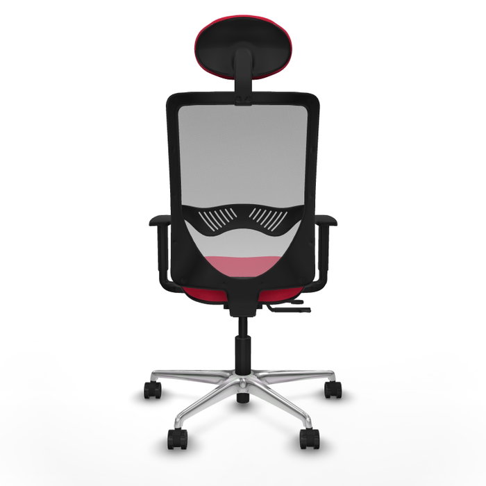 PIQUERAS Y CRESPO Silla de oficina Zulema con mecanismo Sincro/Traslack, Rojo y Gris PIQUERAS Y CRESPO Silla de oficina Zulema con mecanismo Sincro/Traslack, Rojo y Gris