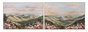 DKD Home Decor Cuadro Lienzo MDF Montañas (Pack de 2)