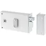 Yale YAH37D Cerradura horizontal de superficie con rodillo, versión derecha, blanco, incluye 2 llaves