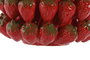 DKD Home Decor Jarrón de Gres Fresas Rojo y Verde