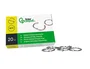 Liderpapel Anilla bisagra niquelada n.1 de 20 mm, caja de 20 unidades