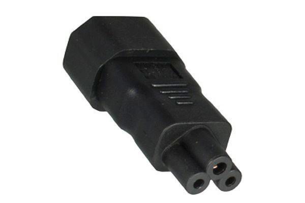 Adaptador de Corriente Conector C14 a C5 para Monitores, Portátiles y Fuentes de Alimentación Adaptador de Corriente Conector C14 a C5 para Monitores, Portátiles y Fuentes de Alimentación