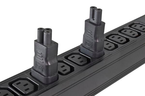 Adaptador de Corriente Conector C14 a C5 para Monitores, Portátiles y Fuentes de Alimentación Adaptador de Corriente Conector C14 a C5 para Monitores, Portátiles y Fuentes de Alimentación