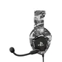Trust GXT 488 Forze - Auriculares Gaming para PS4 con Licencia Oficial, Micrófono Plegable, Diadema Ajustable, Almohadillas Circumaurales, Cable de 1.2m - Negro y Gris