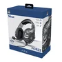 Trust GXT 488 Forze - Auriculares Gaming para PS4 con Licencia Oficial, Micrófono Plegable, Diadema Ajustable, Almohadillas Circumaurales, Cable de 1.2m - Negro y Gris