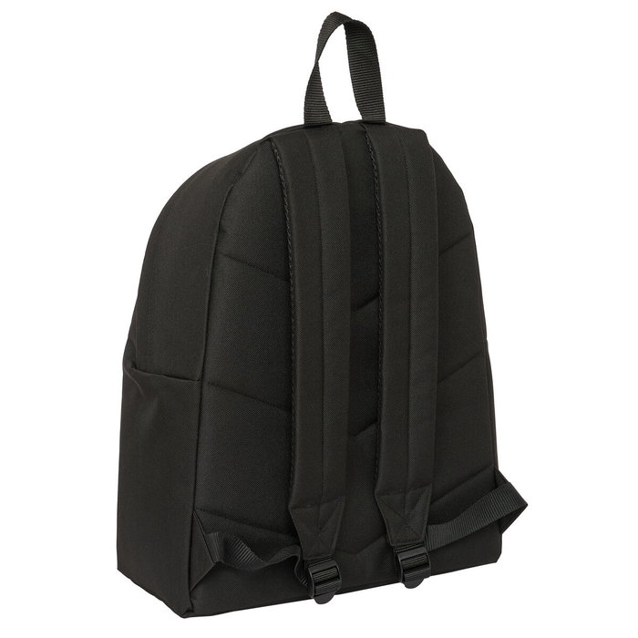 Mochila Escolar Kings League Porcinos Negro 33 x 42 x 15 cm