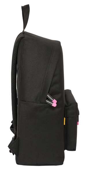 Mochila Escolar Kings League Porcinos Negro 33 x 42 x 15 cm