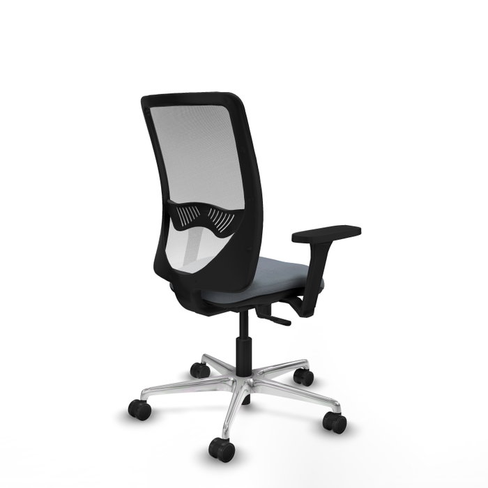PIQUERAS Y CRESPO Silla de oficina Zulema con mecanismo Sincro, Gris y Blanco PIQUERAS Y CRESPO Silla de oficina Zulema con mecanismo Sincro, Gris y Blanco