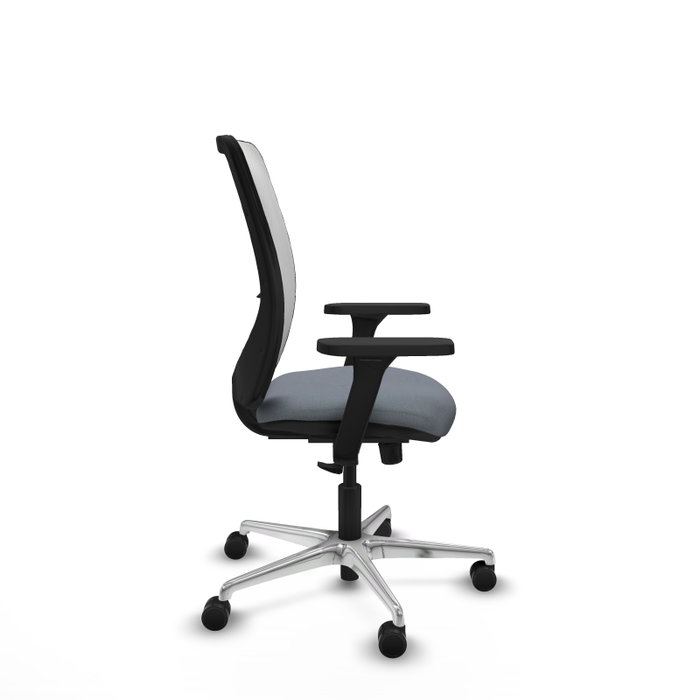 PIQUERAS Y CRESPO Silla de oficina Zulema con mecanismo Sincro, Gris y Blanco PIQUERAS Y CRESPO Silla de oficina Zulema con mecanismo Sincro, Gris y Blanco