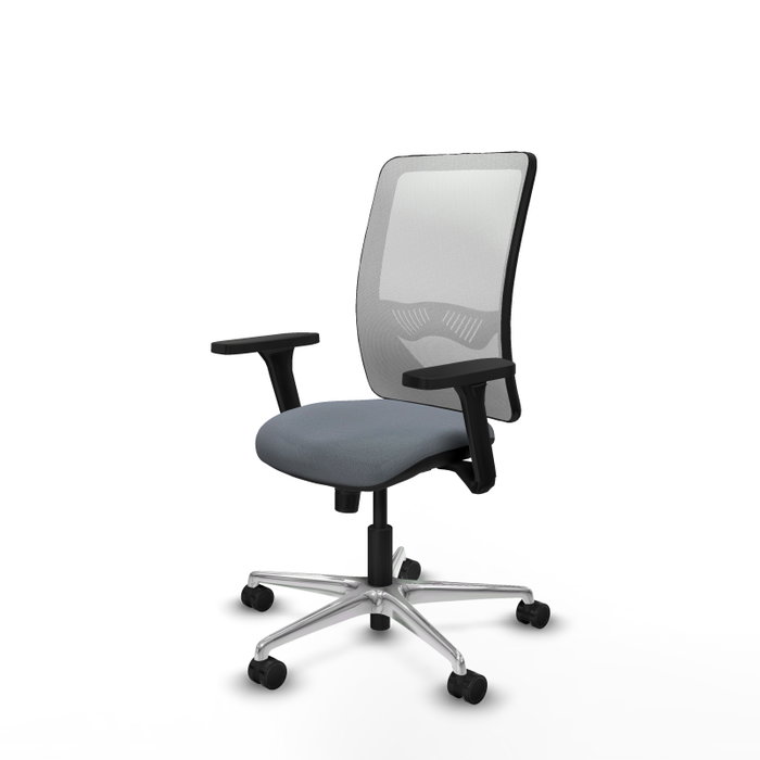 PIQUERAS Y CRESPO Silla de oficina Zulema con mecanismo Sincro, Gris y Blanco PIQUERAS Y CRESPO Silla de oficina Zulema con mecanismo Sincro, Gris y Blanco