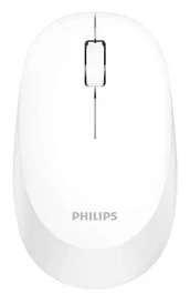 Philips Ratón inalámbrico blanco 2.4 GHz ambidiestro 1600 DPI silencioso 20M clicks