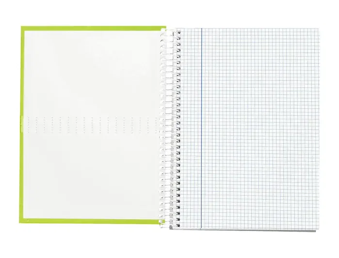 Liderpapel Cuaderno Espiral A4 Micro Crafty Verde 120 Hojas 90g Cuadro 5mm