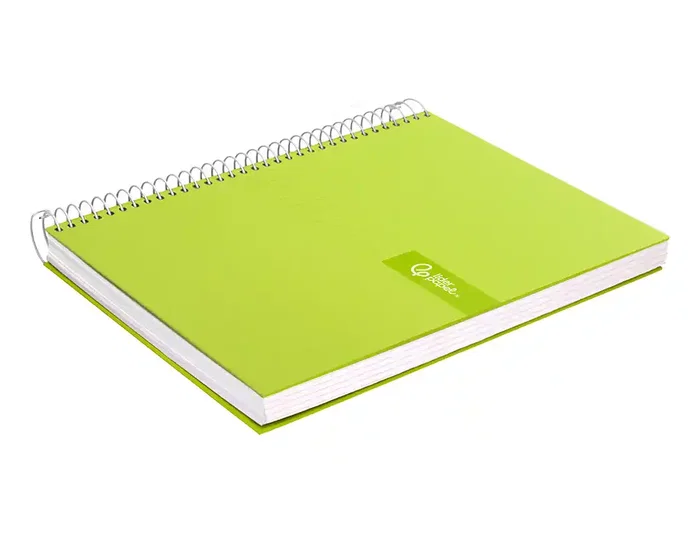 Liderpapel Cuaderno Espiral A4 Micro Crafty Verde 120 Hojas 90g Cuadro 5mm