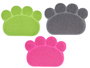 MASCOW Alfombra Goma Huellas Fucsia, Gris, Menta Surtido 36.5 cm x 0.5 cm x 30 cm (Set de 24)