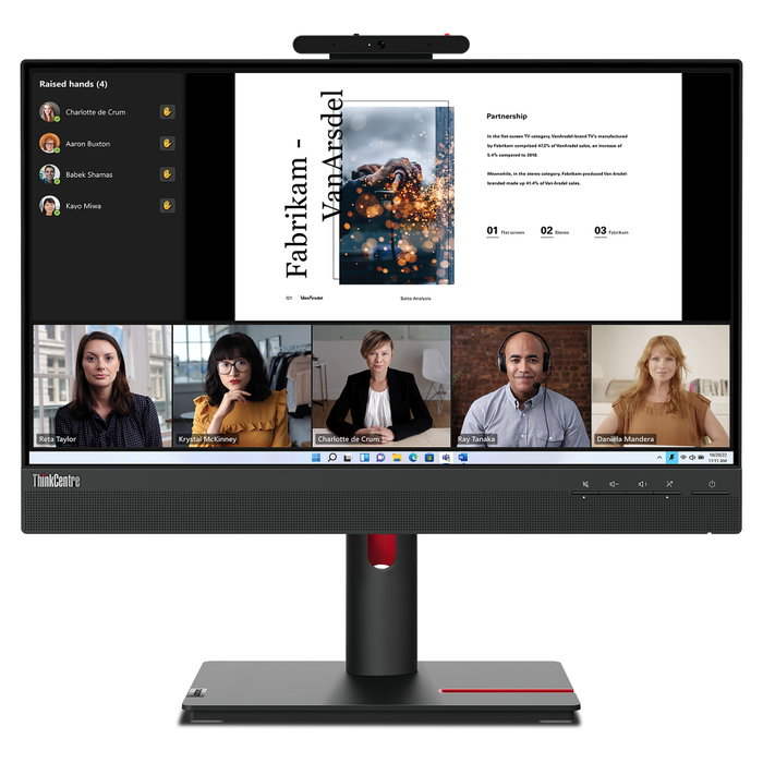 Lenovo ThinkCentre TIO-22 Gen5 Táctil Full HD IPS Lenovo ThinkCentre TIO-22 Gen5 Táctil Full HD IPS