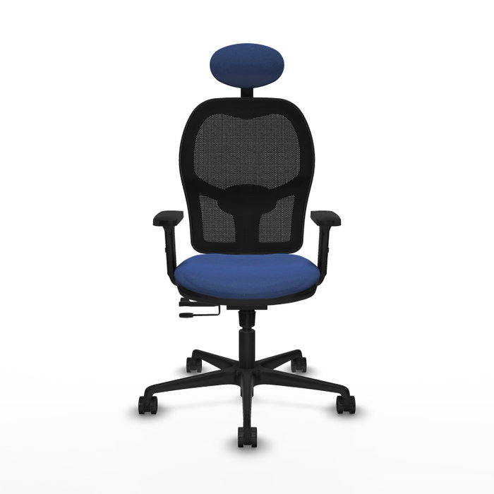 PIQUERAS Y CRESPO Silla de oficina Jorquera con mecanismo Sincro/Traslack, Azul marino y Negro PIQUERAS Y CRESPO Silla de oficina Jorquera con mecanismo Sincro/Traslack, Azul marino y Negro
