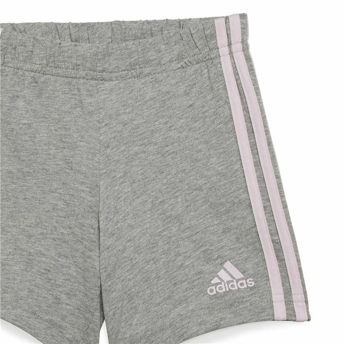 Conjunto Deportivo para Bebé Adidas I Lin Co Set Gris Rosa