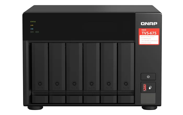 QNAP TVS-675 NAS de Torre con 8 GB RAM y Procesador de 8 Núcleos