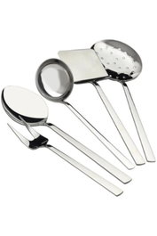 Hermia Set de Servicio de Cocina de 5 Piezas, Acero Inoxidable, Gris