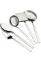 Hermia Set de Servicio de Cocina de 5 Piezas, Acero Inoxidable, Gris