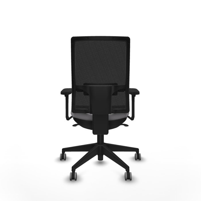 PIQUERAS Y CRESPO Silla de oficina Horna Gris con mecanismo Sincro y Brazos 3D