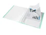 Liderpapel Carpeta Escaparate Verde Manzana Opaco con 60 Fundas DIN A4