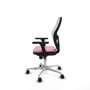 PIQUERAS Y CRESPO Silla de oficina Jorquera Rosa y Blanco