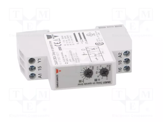 CARLO GAVAZZI DAA51CM24 Relé de tiempo SPDT 24VDC CARLO GAVAZZI DAA51CM24 Relé de tiempo SPDT 24VDC
