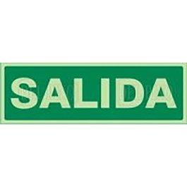 DUVER Señal 1016 Salida Plast. 297x105 Lum. (Letra)