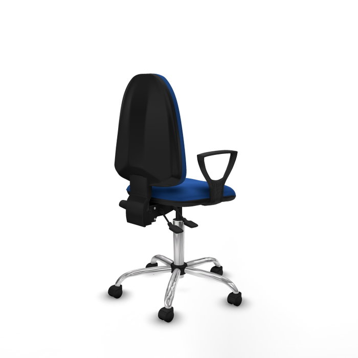 PIQUERAS Y CRESPO Silla de oficina Aýna Azul con mecanismo Asincro