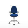 PIQUERAS Y CRESPO Silla de oficina Aýna Azul con mecanismo Asincro