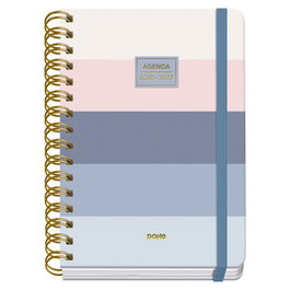 DOHE Agenda Escolar Premium Wire-O A5 2026-27 con Goma Donna