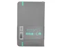 Antartik Cuaderno Tapa Dura A6 100 Hojas Lisas Gris y Turquesa 80gr FSC