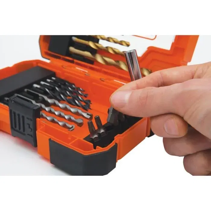 Set de brocas y puntas Black & Decker A7235-XJ Plástico 27 Piezas