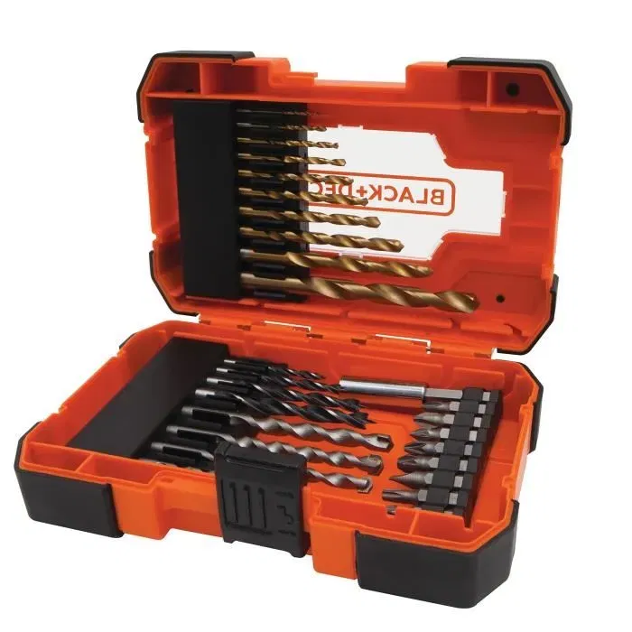 Set de brocas y puntas Black & Decker A7235-XJ Plástico 27 Piezas