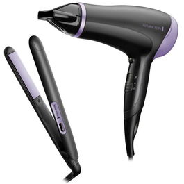 Remington Set de plancha de pelo y secador de pelo Essentials de 2000W