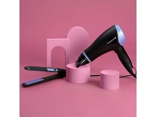 Remington Set de plancha de pelo y secador de pelo Essentials de 2000W
