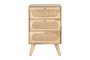 DKD Home Decor Cajonera Scandi Natural 3 Cajones 30 x 63 x 40 cm