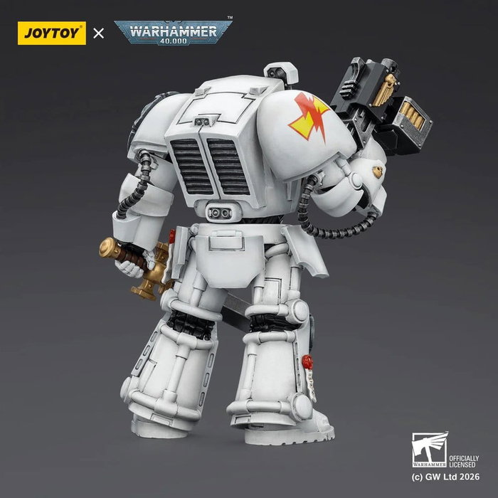 Joy Toy (CN) Warhammer 40,000 Figura White Scars Terminator 1 con Power Sword y Storm Bolter 14 cm