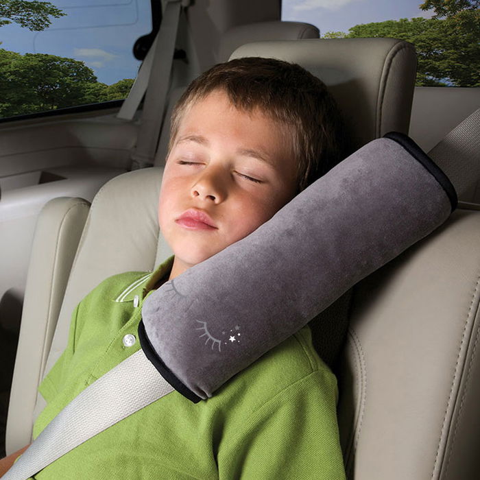 Tom et Zoe Cojín Protector Cinturón Coche para Niños - Protege el Cuello, Universal, Suave, Lavable