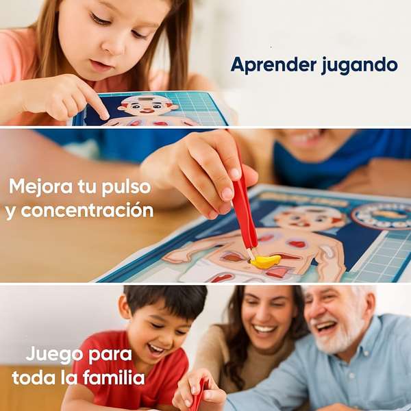 Jugatoys - enfamilia Juego Doctor Loco ¡opera al paciente! 30x26x5 cm