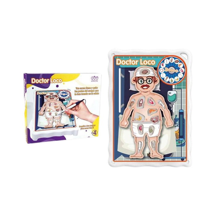 Jugatoys - enfamilia Juego Doctor Loco ¡opera al paciente! 30x26x5 cm
