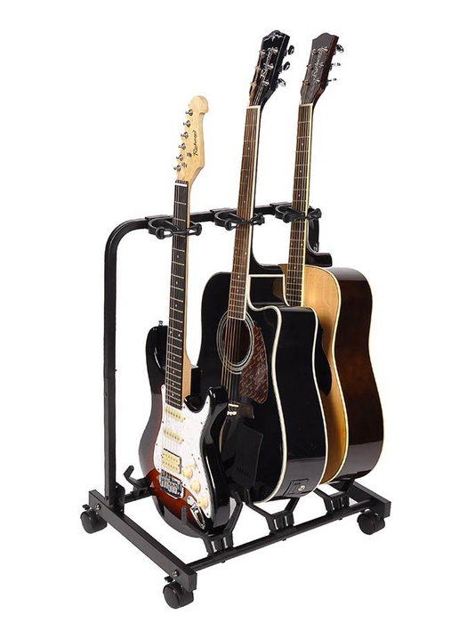 Soporte 3 Guitarras Boston Negro